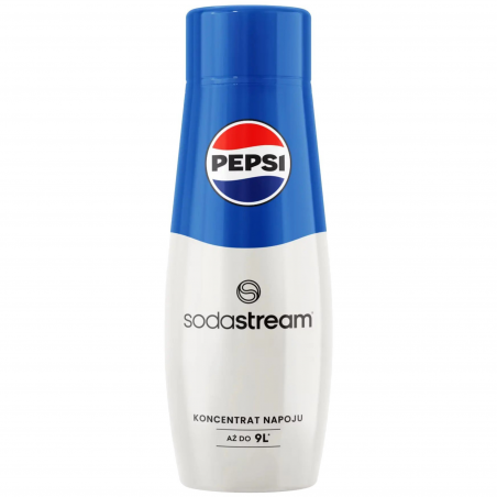 Συμπυκνωμένο σιρόπι SodaStream Pepsi, 440 ml, έως 9 λίτρα, χωρίς αλλεργιογόνα και ΓΤΟ, λευκό/μπλε