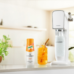 Концентриран сироп SodaStream Mirinda, 440 мл, До 9 л, Без алергени и ГМО, Бял/оранжев
