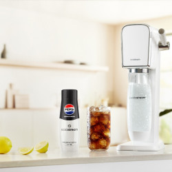 Концентриран сироп SodaStream Pepsi Max, 440 мл, До 9 л, Без алергени и ГМО, Бял/черен