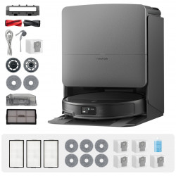 Roborock Saros 20 Complete Black robotporszívó, 65 W, 36 000 Pa, 259 ml/2,5 l, AdaptiLift 3.0, száraz és nedves tisztítás, StarSight 2.0, 200 perc üzemidő, fekete