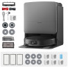 Ρομποτική σκούπα Roborock Saros 20 Complete Black, 65 W, 36.000 Pa, 259 ml/2,5 l, AdaptiLift 3.0, Στεγνός και υγρός καθαρισμός, StarSight 2.0, 200 λεπτά αυτονομίας, Μαύρο