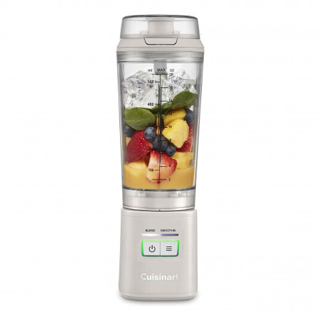 Преносим блендер Cuisinart Blast & Go PBL100E, 120W, 500 мл, 20000 об/мин, 2 режима, Без BPA, USB-C зареждане, Бял