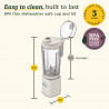 Cuisinart Blast & Go PBL100E Portable Blender, 120W, 500 ml, 20,000 rpm, 2 speeds, BPA-free, USB-C charging, White