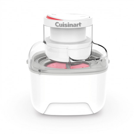 Aparat de facut inghetata Cuisinart Solo Scoops ICEM10E, 25 W, 475 ml, Pana la 8 bile de inghetata, Alb