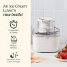 Μηχανή παγωτού Cuisinart Solo Scoops ICEM10E, 25 W, 475 ml, έως 8 μπάλες παγωτού, λευκό