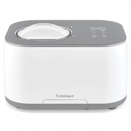 Masina de facut inghetata Cuisinart Freeze Ease ICE90E, 100 W, 0,95 l, 3 programe, Compresor, Alb/Gri