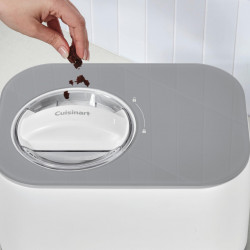 Masina de facut inghetata Cuisinart Freeze Ease ICE90E, 100 W, 0,95 l, 3 programe, Compresor, Alb/Gri