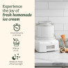Μηχανή παγωτού Cuisinart Cool Scoops ICE21E, 35 W, 1,4 λίτρα, Έως 20 μπάλες παγωτού, Διαφανές καπάκι με εύκολο κλείσιμο, Λευκό