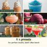 Машина за сладолед 6в1 Cuisinart Frost Fusion Ice Cream & Slushie ICE201E, 170W, 1.6 л, Интелигентно дозиране, Поддържане на темп, Компресор, Бял