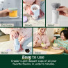 Cuisinart Freeze Wand ICEFD10E fagylaltkészítő, 250 W, 240 ml, 5 program, BPA-mentes, csendes működés, fehér