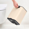 Кош за боклук Brabantia Bo Pedal 1010077, 7 л, Плавно затваряне, Гумирана основа, Бежов