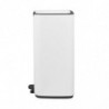 Brabantia Bo Pedal 1010120 szemetes, 30 l, könnyű zárás, csúszásgátló talp, fehér