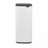 Brabantia Bo Touch 1010121 Trash Can, 30 L, Smooth and Silent Opening, Large Opening, White