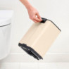 Кош за боклук Brabantia Bo Pedal 1010122, 4 л, Леко затваряне, Противоплъзгаща основа, Бежов