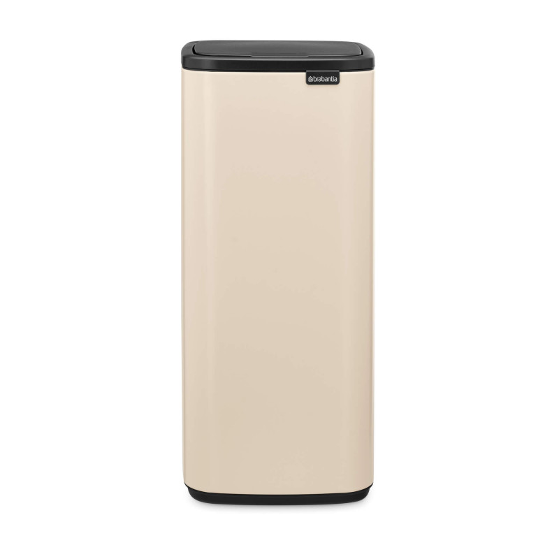 Κάδος απορριμμάτων Brabantia Bo Touch 1010125, 30 λίτρα, Ομαλό και αθόρυβο άνοιγμα, Μεγάλο άνοιγμα, Μπεζ