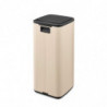 Кош за боклук Brabantia Bo Touch 1010125, 30 л, Плавно и безшумно отваряне, Голям отвор, Бежов