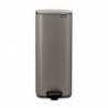 Brabantia Bo Pedal 1010129 szemetes, 30 l, lágy zárás, csúszásgátló talp, szürke
