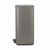 Brabantia Bo Pedal Trash Can 1010129, 30 L, Soft-Close, Non-Slip Base, Gray