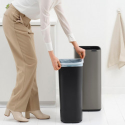 Кош за боклук Brabantia Bo Touch 1010130, 30 л, Плавно и безшумно отваряне, Голям отвор, Сив