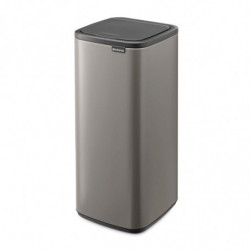 Κάδος απορριμμάτων Brabantia Bo Touch 1010130, 30 λίτρα, Ομαλό και αθόρυβο άνοιγμα, Μεγάλο άνοιγμα, Γκρι