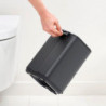 Coș de gunoi Brabantia Bo Pedal 1010131, 4 l, închidere ușoară, bază antiderapantă, finisaj mineral, gri închis