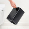Brabantia Bo Pedal Trash Can 1010136, 4 L, Soft-Close, Non-Slip Base, Black