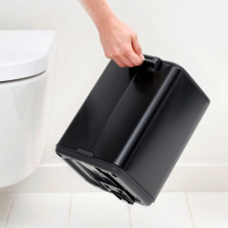 Brabantia Bo Pedal 1010137 szemetes, 7 l, lágy zárás, gumírozott talp, matt fekete