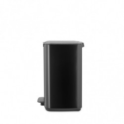Кош за боклук Brabantia Bo Pedal 1010138, 12 л, Леко затваряне, Противоплъзгаща основа, Черен