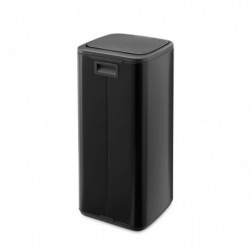 Brabantia Bo Touch 1010140 Trash Can, 30 L, Smooth and Quiet Opening, Large Opening, Black