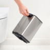 Brabantia Bo Pedal Trash Can 1010141, 4 L, Soft-Close, Non-Slip Base, Fingerprint-Resistant, Stainless Steel/Matte