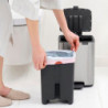 Brabantia Bo Pedal Trash Can 1010142, 7 L, Soft-Close, Rubberized Base, Fingerprint-Resistant, Stainless Steel