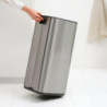 Кош за боклук Brabantia Bo Pedal 1010144, 30 л, Леко затваряне, Противоплъзгаща основа, Устойчив на пръстови отпечатъци, Инокс/Мат
