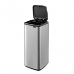 Brabantia Bo Touch 1010145 Trash Can, 30 L, Smooth and Silent Opening, Large Opening, Fingerprint-Resistant, Stainless Steel/Matte