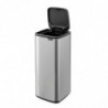 Brabantia Bo Touch 1010145 szemetes, 30 l, Sima és csendes nyitás, Nagy nyílás, Ujjlenyomat-álló, Rozsdamentes acél/matt