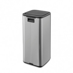 Кош за боклук Brabantia Bo Touch 1010145, 30 л, Плавно и безшумно отваряне, Голям отвор, Устойчив на пръстови отпечатъци, Инокс/Мат