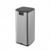 Κάδος απορριμμάτων Brabantia Bo Touch 1010145, 30 λίτρα, Ομαλό και αθόρυβο άνοιγμα, Μεγάλο άνοιγμα, Ανθεκτικό στα δακτυλικά αποτυπώματα, Ανοξείδωτο/Ματ