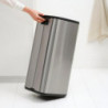 Brabantia Bo Touch 1010145 Trash Can, 30 L, Smooth and Silent Opening, Large Opening, Fingerprint-Resistant, Stainless Steel/Matte