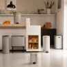 Κάδος απορριμμάτων με πεντάλ Brabantia NewIcon 1010440, 12 λίτρα, Απαλό κλείσιμο, Αντιολισθητική βάση, Ανοιχτό γκρι