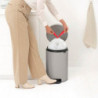 Brabantia NewIcon 1010441 Pedal Bin, 20 L, Soft-Close, Non-Slip Base, Light Gray