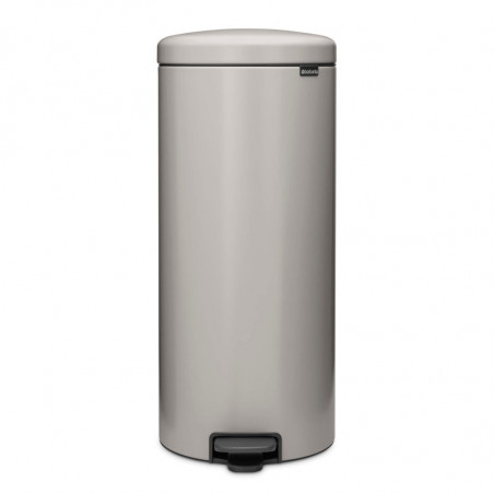 Brabantia NewIcon 1010442 pedálos szemetes, 30 l, lágy zárás, csúszásgátló talp, világosszürke