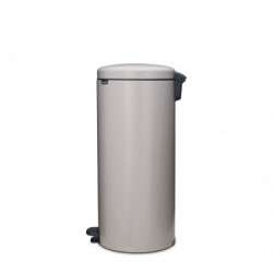 Brabantia NewIcon 1010442 pedálos szemetes, 30 l, lágy zárás, csúszásgátló talp, világosszürke