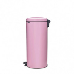 Κάδος απορριμμάτων με πεντάλ Brabantia NewIcon 1010443, 30 λίτρα, Απαλό κλείσιμο, Αντιολισθητική βάση, Ροζ