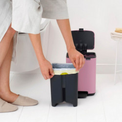 Brabantia Bo Pedal 1010444 szemetes, 4 l, lágy zárás, csúszásgátló talp, rózsaszín
