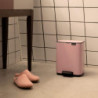 Brabantia Bo Pedal Trash Can 1010444, 4 L, Soft-Close, Non-Slip Base, Pink