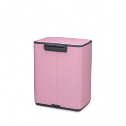 Brabantia Bo Pedal 1010446 szemetes, 12 l, lágy zárás, csúszásgátló talp, rózsaszín