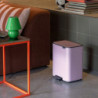 Κάδος απορριμμάτων Brabantia Bo Pedal 1010446, 12 λίτρα, Απαλό κλείσιμο, Αντιολισθητική βάση, Ροζ