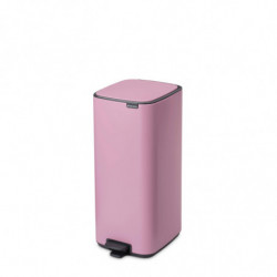 Coș de gunoi Brabantia Bo Pedal 1010447, 30 l, închidere ușoară, bază antiderapantă, roz