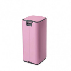 Coș de gunoi Brabantia Bo Pedal 1010447, 30 l, închidere ușoară, bază antiderapantă, roz