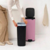 Brabantia Bo Pedal Trash Can 1010447, 30 L, Soft-Close, Non-Slip Base, Pink