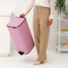Кош за боклук Brabantia Bo Pedal 1010447, 30 л, Леко затваряне, Противоплъзгаща основа, Розов